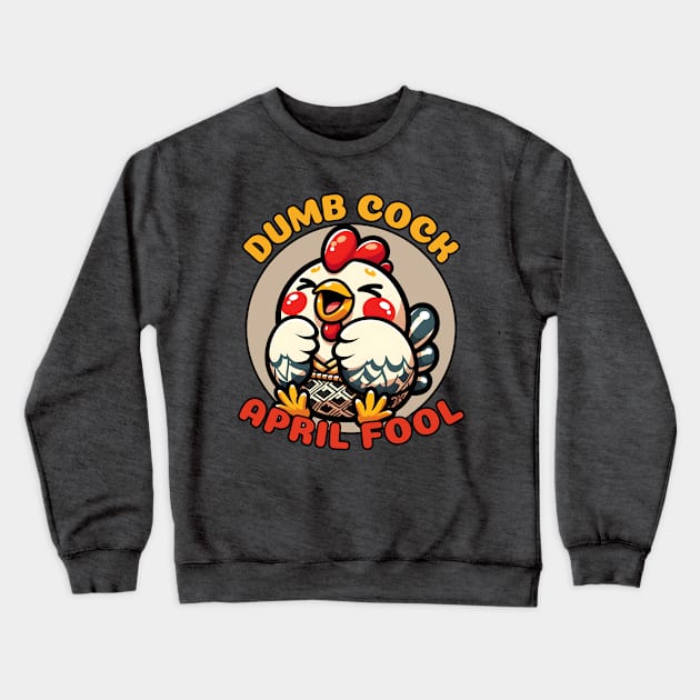 April fool chicken Crewneck Sweatshirt by Japanese Fever